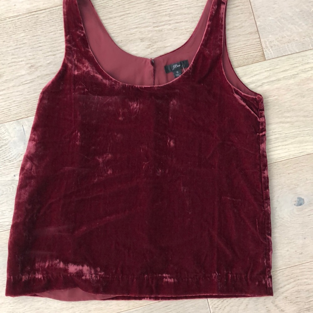 5for$40! J.Crew velvet sleeveless top NWT